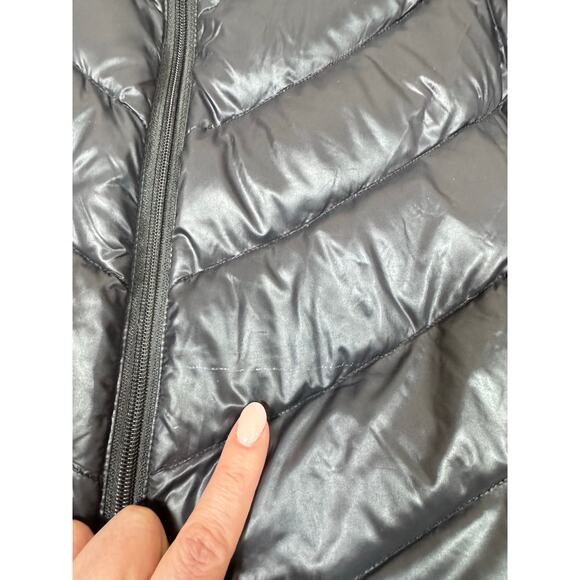 Calvin Klein Packable Lightweight Premium Down Long Coat Removable Hood XXL Gray - Picture 6 of 8